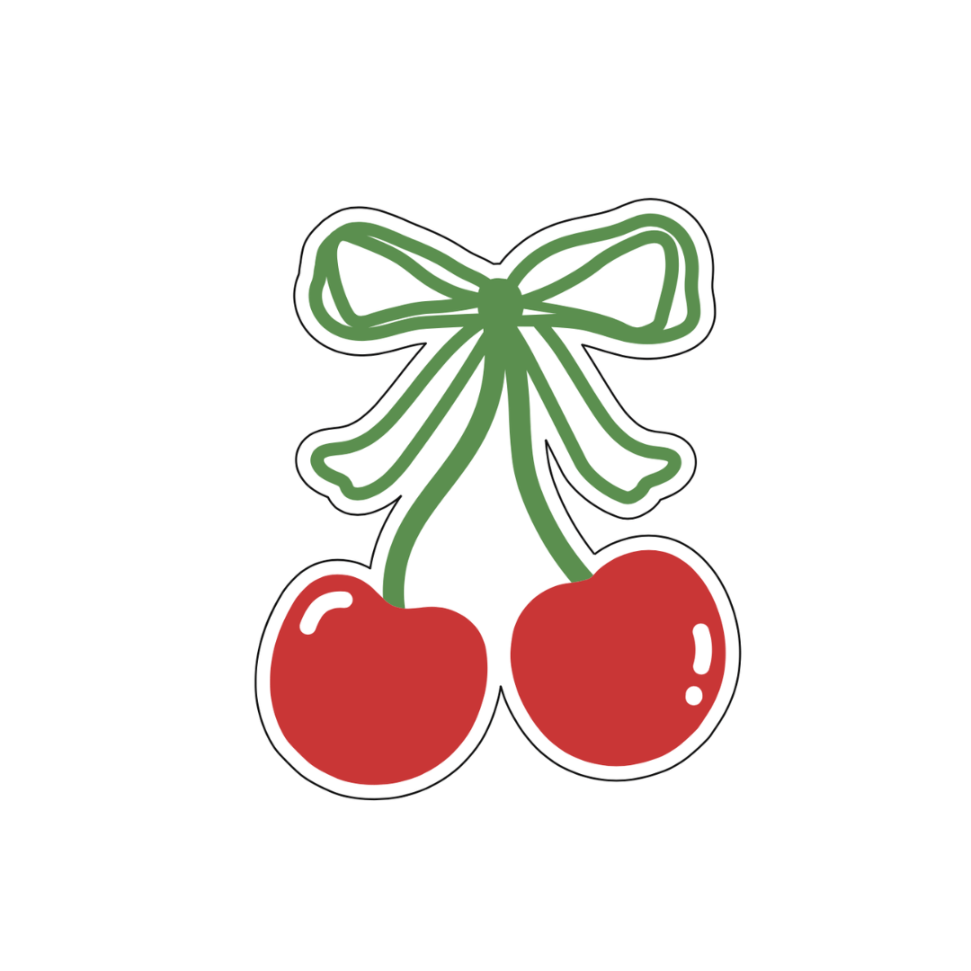 Cherry Sticker - October Studio Designs