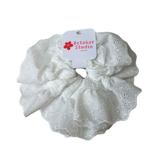 White Scrunchie
