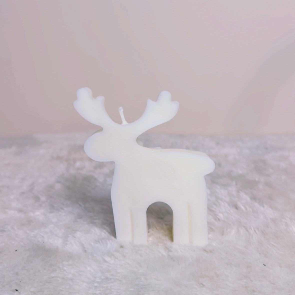 Reindeer Christmas Candle