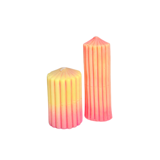 Passionfruit & Mango Ribbed Pillars