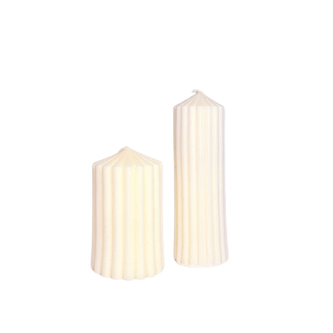 Coconut Ribbed Pillars