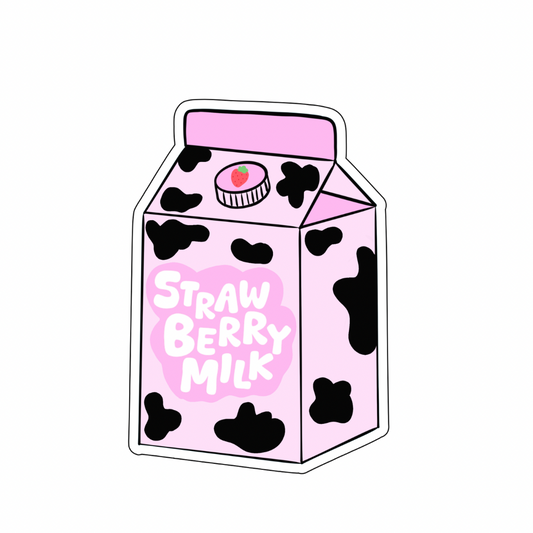 Strawberry Milkshake Sticker