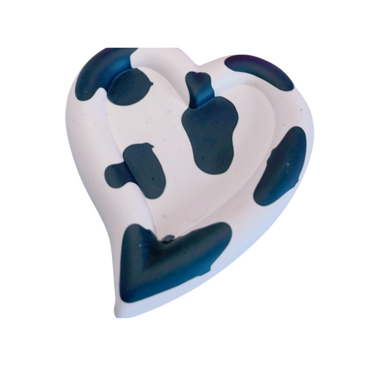 Cow Print Heart Coaster (Copy)