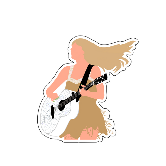 Taylor Swift Guitar Sticker