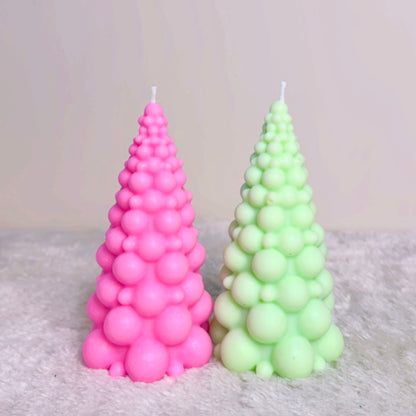 Bubble Christmas Tree Candle