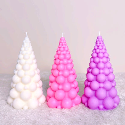 Bubble Christmas Tree Candle