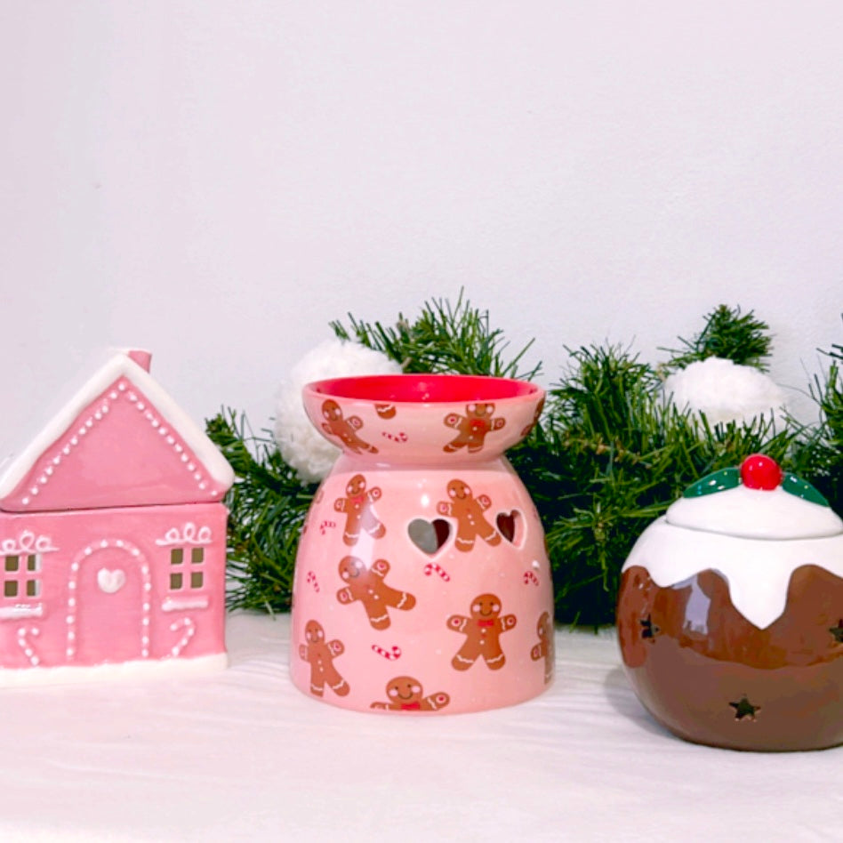 Pink Gingerbread House Burner