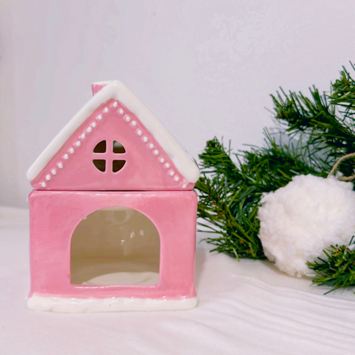 Pink Gingerbread House Burner