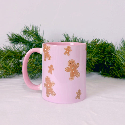 Pink Gingerbread Mug