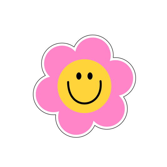 Smiley Daisy Sticker