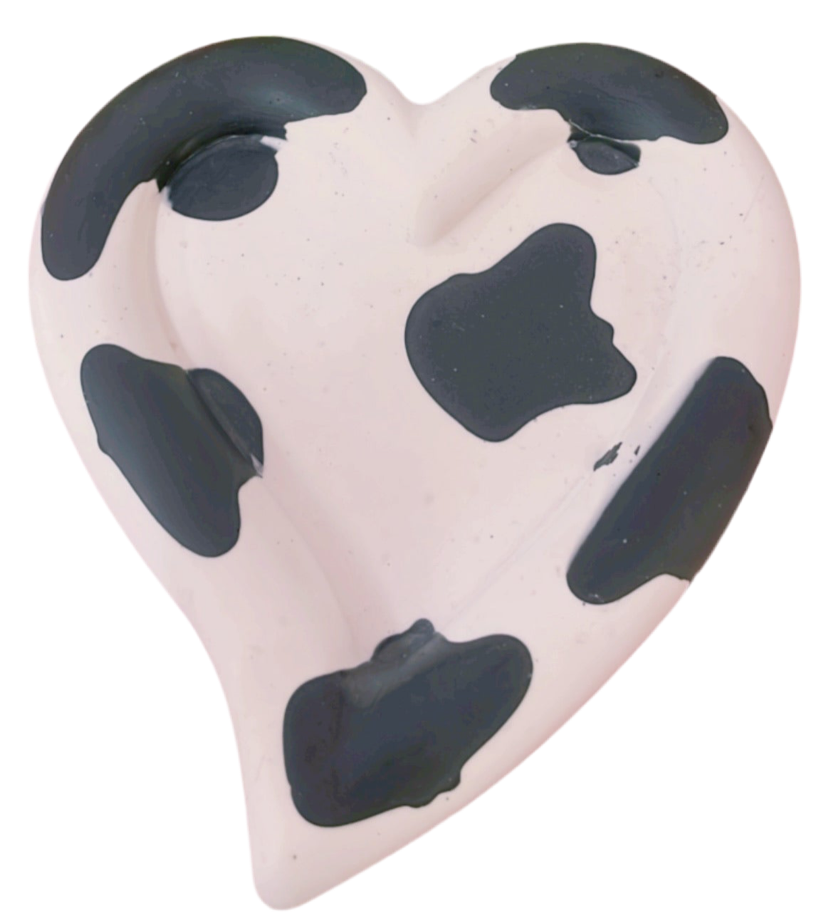 Cow Print Heart Coaster