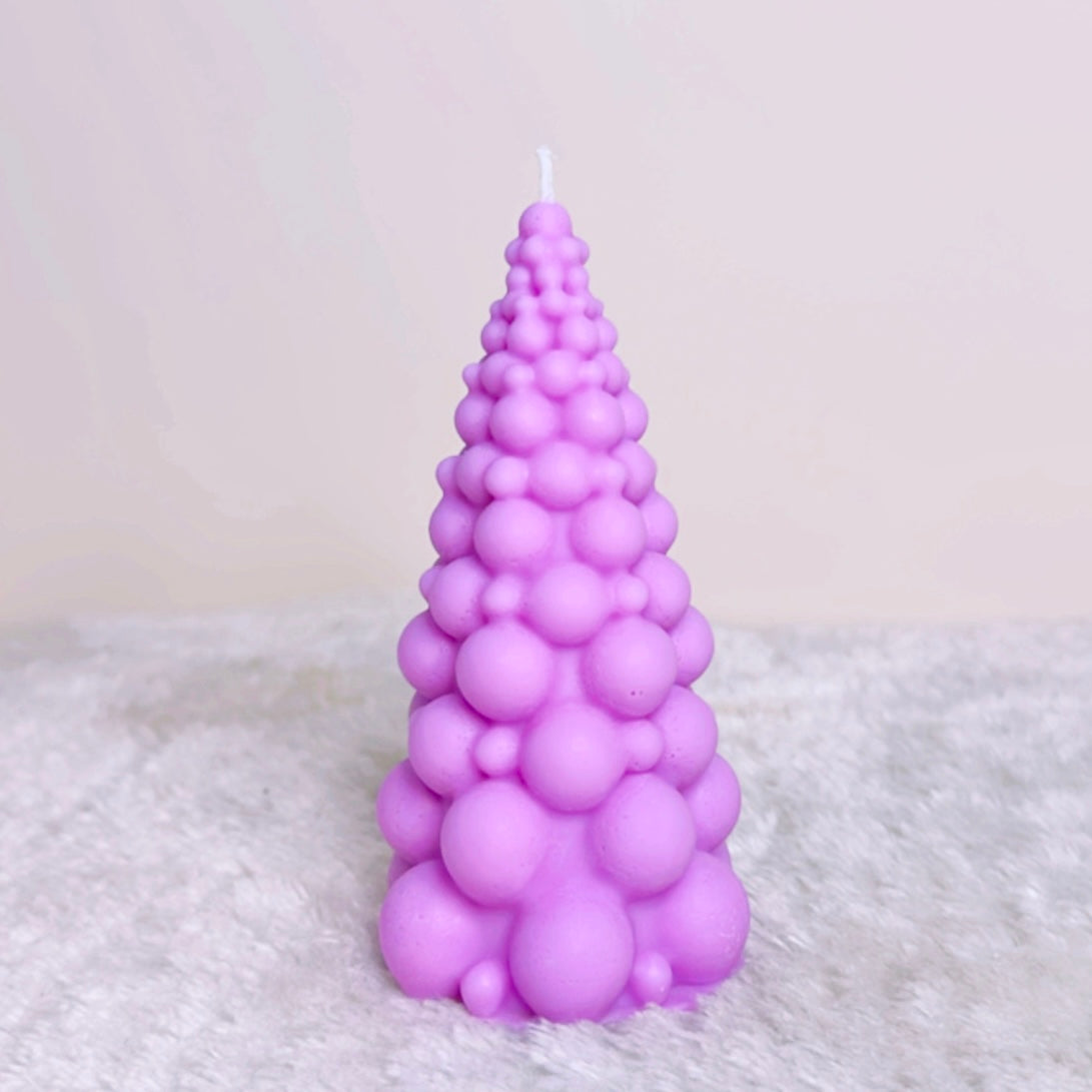 Bubble Christmas Tree Candle