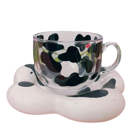 Cow Print Daisy Chunky Coaster