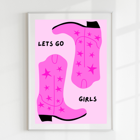 Let Go Girls A4 Print