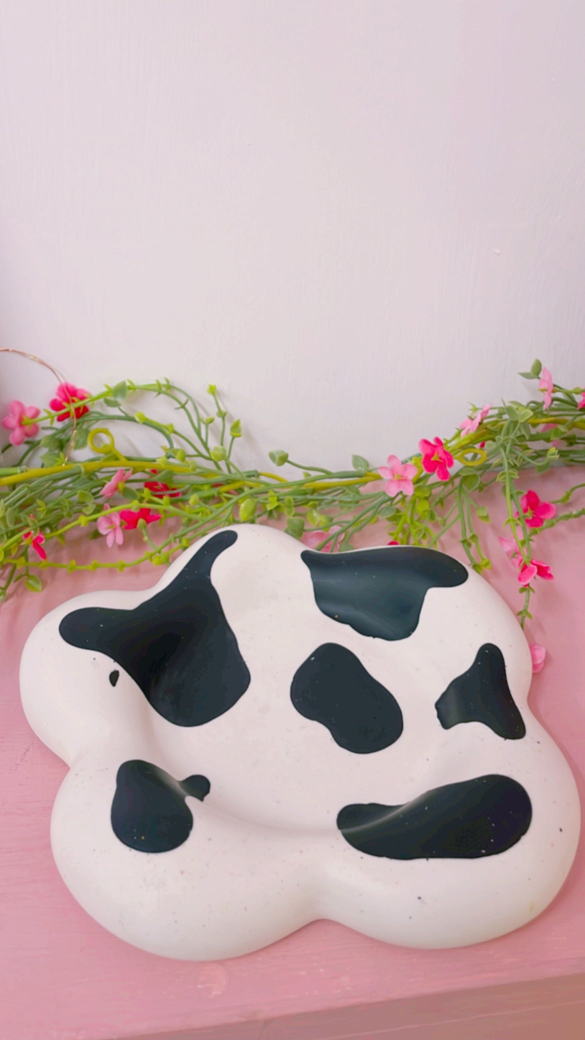 Cow Print Daisy Chunky Coaster