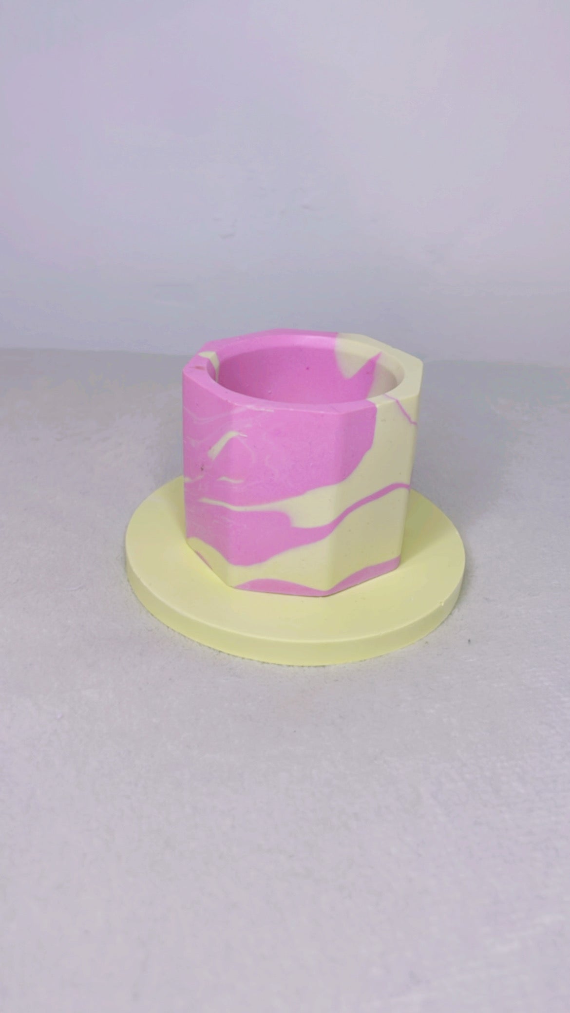Pink & Lime Tealight Holder Set